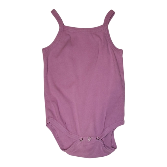 Kate Quinn Halter One-piece Bodysuit Ribbed Purple Baby Girls 18-24 Months - Picture 1 of 3
